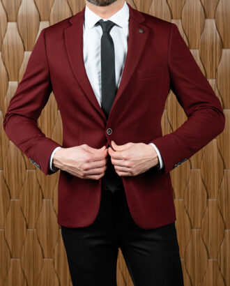 Пиджак кэжуал бордового цвета. Арт.:3211
