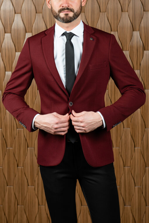 Пиджак кэжуал бордового цвета. Арт.:3211