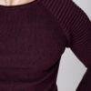 Стильный мужской фактурный свитер фиолетового цвета. Арт.:3146