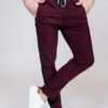 Мужские брюки на кулиске цвета бордо. Арт.:3210