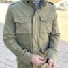 Зеленая мужская куртка в стиле кэжуал. Арт.: 2711