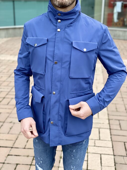 Синяя куртка с капюшоном. Арт.: 2854