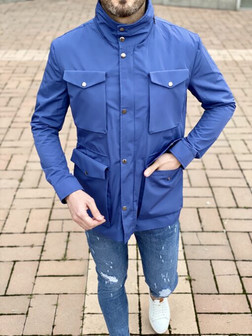 Синяя куртка с капюшоном. Арт.: 2854