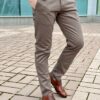 Мужские брюки серо-коричневого цвета. Арт.: 2845