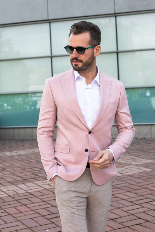 Мужской пиджак розового цвета. Арт.: 2938