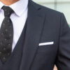Приталенный мужской костюм-тройка чернильного цвета. Арт.: 2944