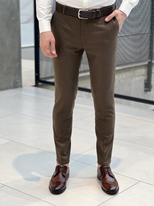 Мужские брюки коричневого цвета. Арт.: 3619