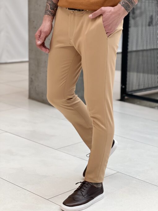 Бежевые мужские брюки. Арт.: 3631