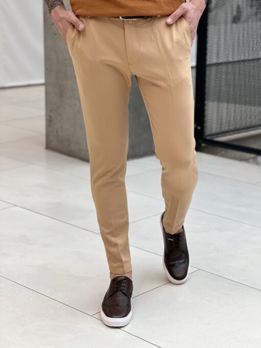 Бежевые мужские брюки. Арт.: 3631
