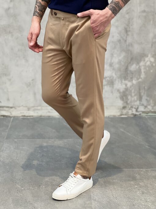 Стильные брюки песочного цвета. Арт.: 3615