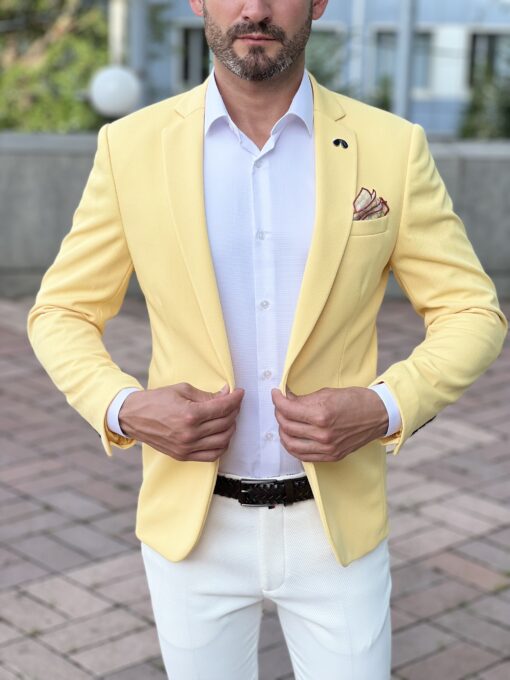 Желтый мужской пиджак. Арт.: 3824