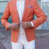 Стильный пиджак оранжевого цвета. Арт.: 3647