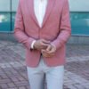 Пиджак casual светло розового цвета. Арт.: 3649