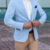 Голубой кэжуал пиджак. Арт.: 3652
