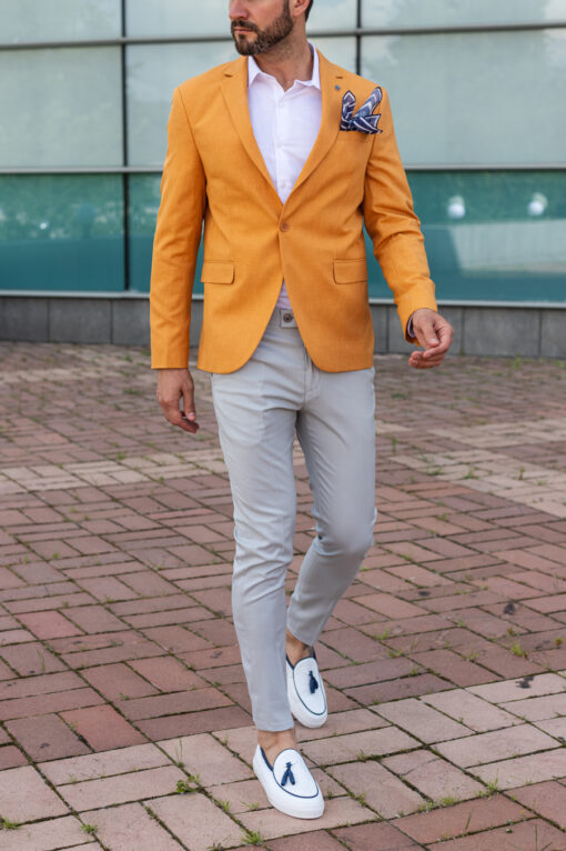 Оранжевый мужской пиджак. Арт.: 3660
