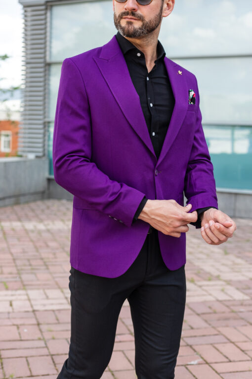 Мужской фиолетовый пиджак. Арт.: 3663