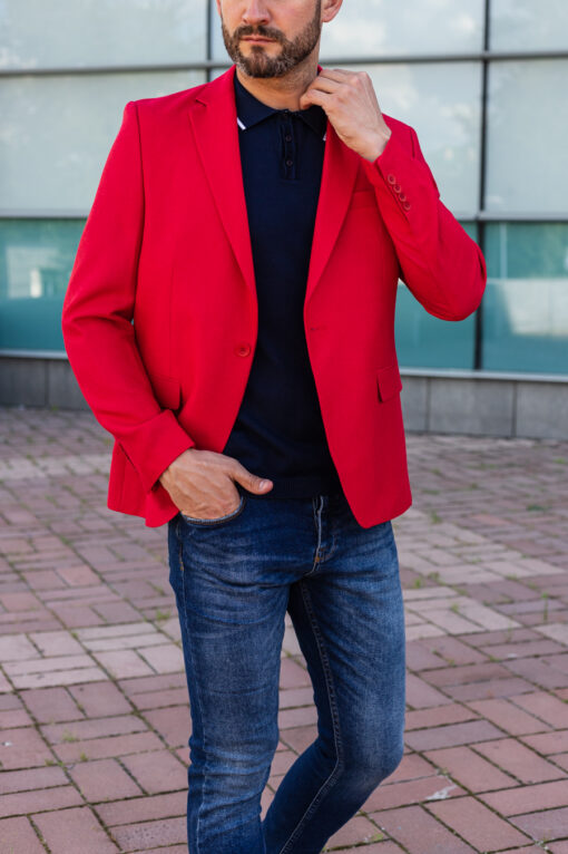 Стильный красный пиджак. Арт.: 3665