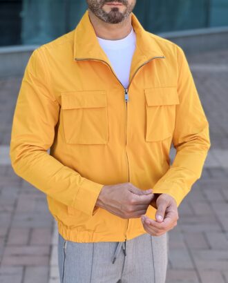 Мужская куртка желтого цвета. Арт.: 3848