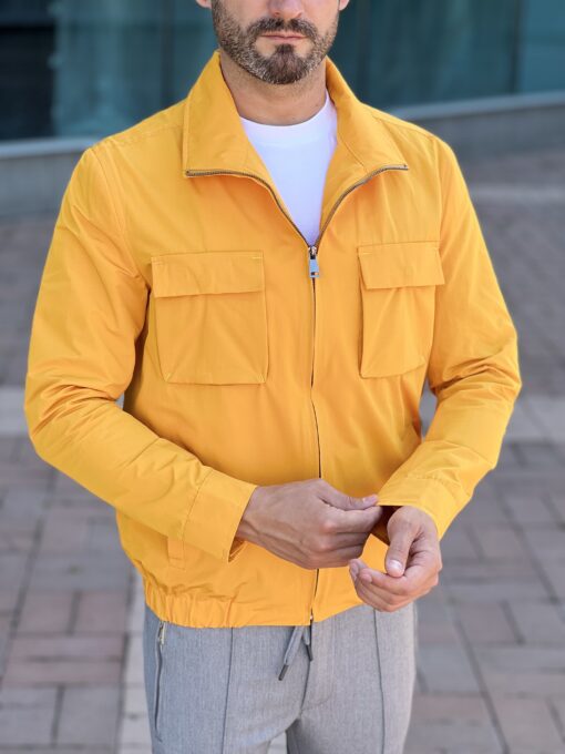 Мужская куртка желтого цвета. Арт.: 3848