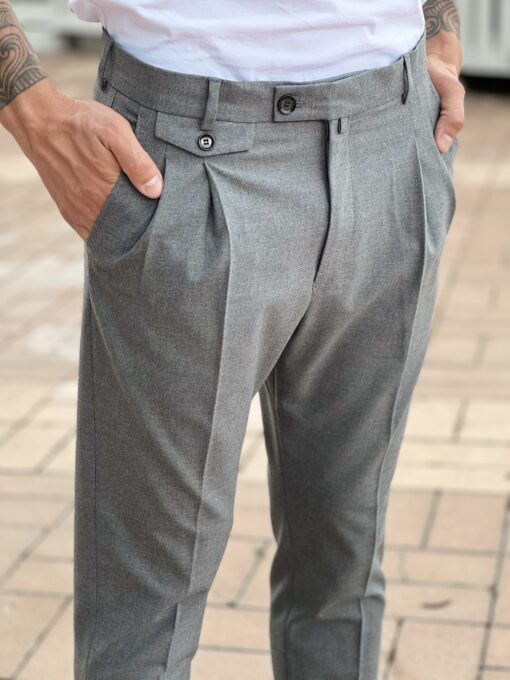 Мужские брюки серого цвета. Арт.: 3842