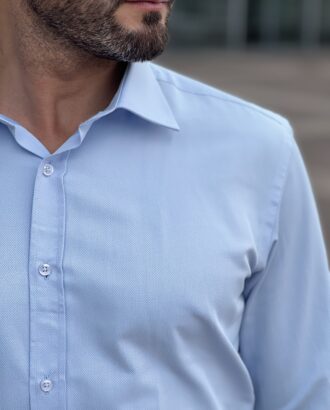 Голубая мужская рубашка. Арт.: 3870