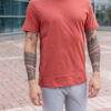 Мужская футболка терракотового цвета. Арт.: 3932