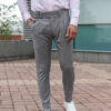 Мужские зауженные брюки серого цвета. Арт.:3928