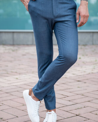 Мужские брюки синего цвета. Арт.: 4021
