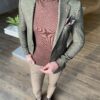 Стильный мужской пиджак оливкового цвета. Арт.:4215