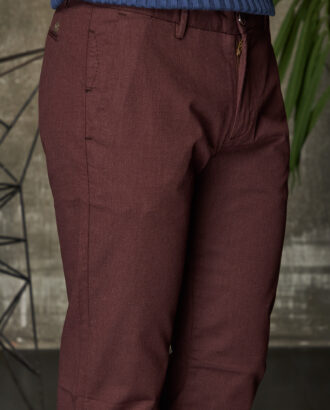Мужские бордовые брюки. Арт.:4271