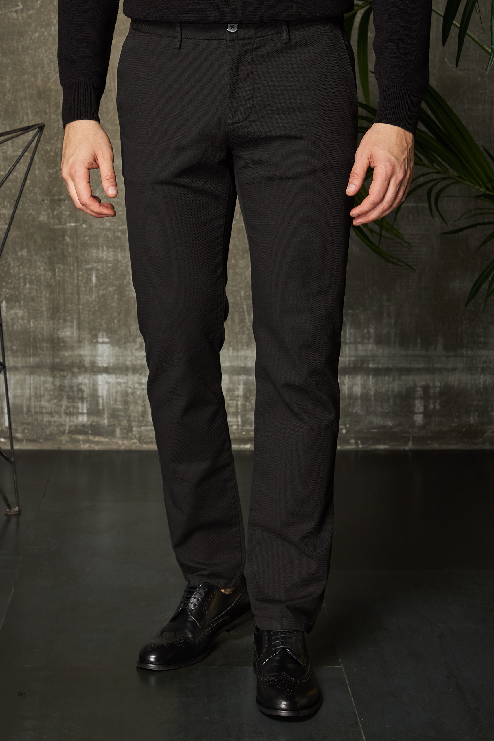 Мужские черные брюки - чинос. Арт.:4264 – купить в магазине мужской одеждыSmartcasuals