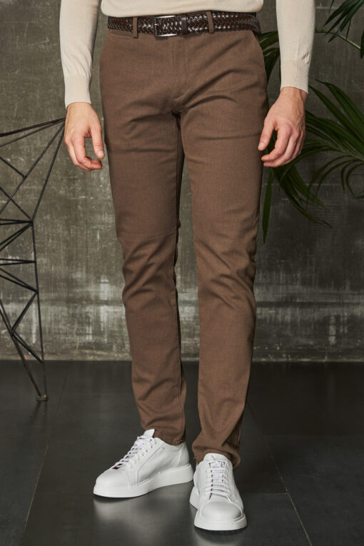 Мужские брюки коричневого цвета. Арт.:4213