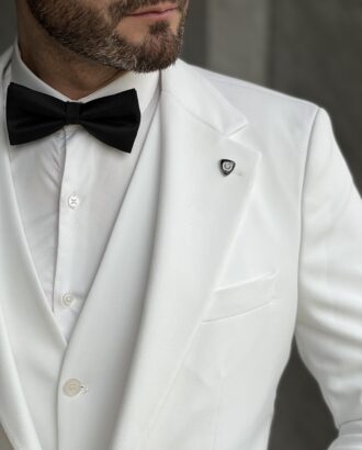Белый костюм-тройка. Арт.:4690