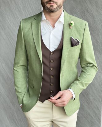 Мужской пиджак зеленого цвета. Арт.: 4684