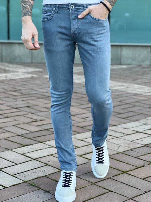Мужские зауженные джинсы. Арт.:4955