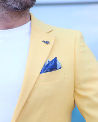 Мужской пиджак желтого цвета. Арт.: 7023