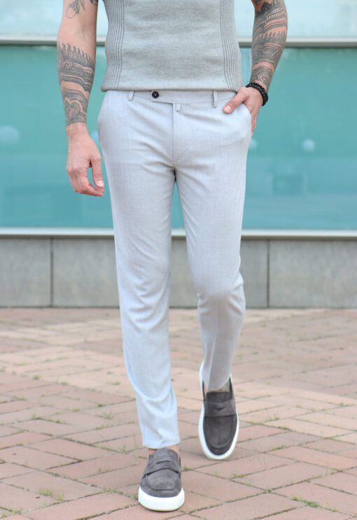 Мужские брюки серого цвета. Арт.: 7024
