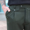 Мужские укороченные брюки с защипами. Арт.: 7027