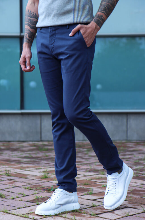 Мужские синие брюки. Арт.: 5180