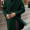 Мужское пальто зеленое. Арт.:6183