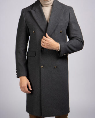 Мужское пальто двубортное. Арт.:6219
