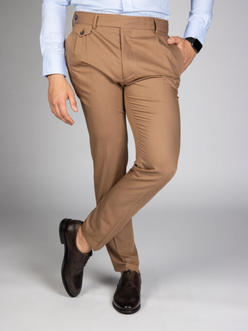 Мужские брюки бежевого цвета. Арт.:6230