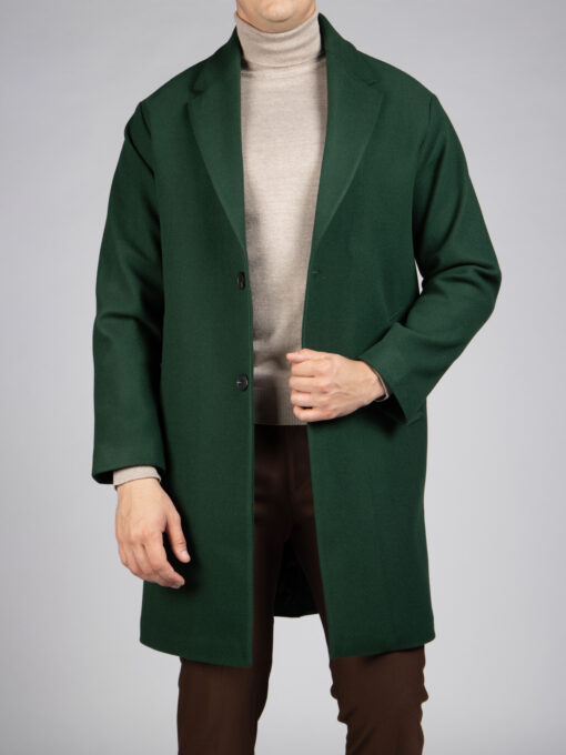 Мужское зеленое пальто. Арт.:6236