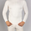 Белые мужские брюки с защипами. Арт.:6243