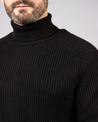 Мужской черный свитер. Арт.:6354