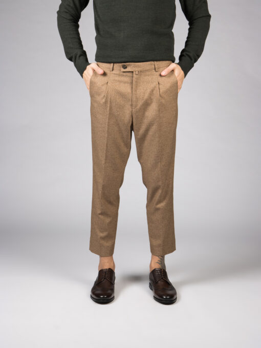 Мужские брюки бежевого цвета. Арт.:6369