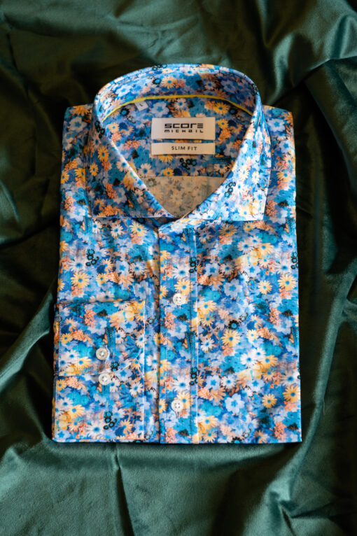 Рубашка с орнаментом цветы. Арт.:6418
