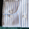 Приталенная рубашка в широкую голубую полоску. Арт.:6421