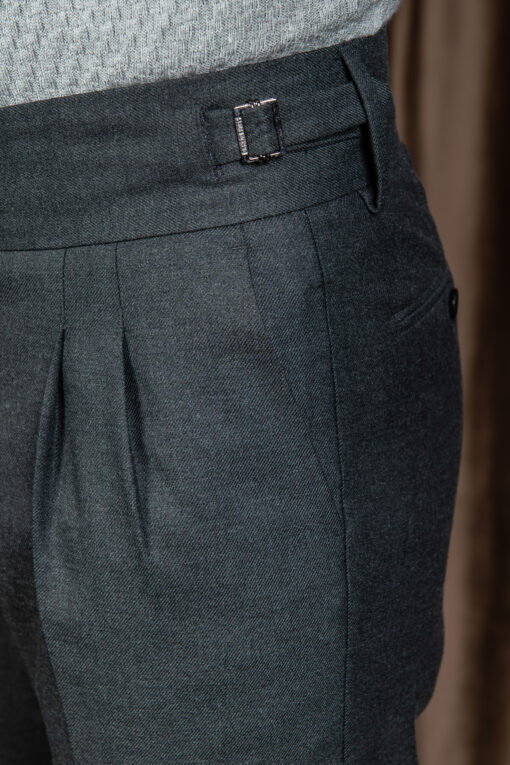 Итальянские брюки с защипами на широком поясе. Арт.:6594