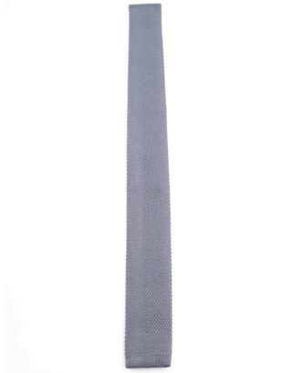 Вязаный галстук стального цвета. Арт.:3726